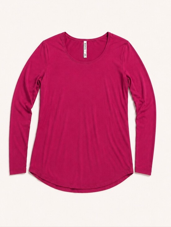 Soma Tops - NWOT Soma Cool Nights Long Sleeve Scoop Neck Sleep Top Pink Size Small Soft PJ